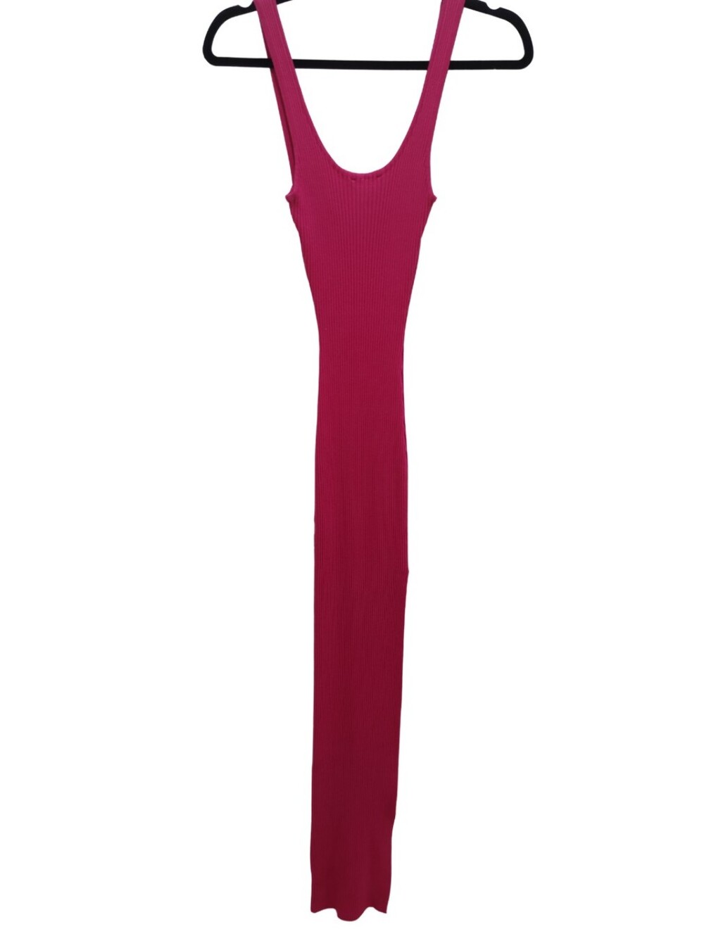 Hera Collection Fuchsia Ribbed Maxi Dress - Picture 4 of 5